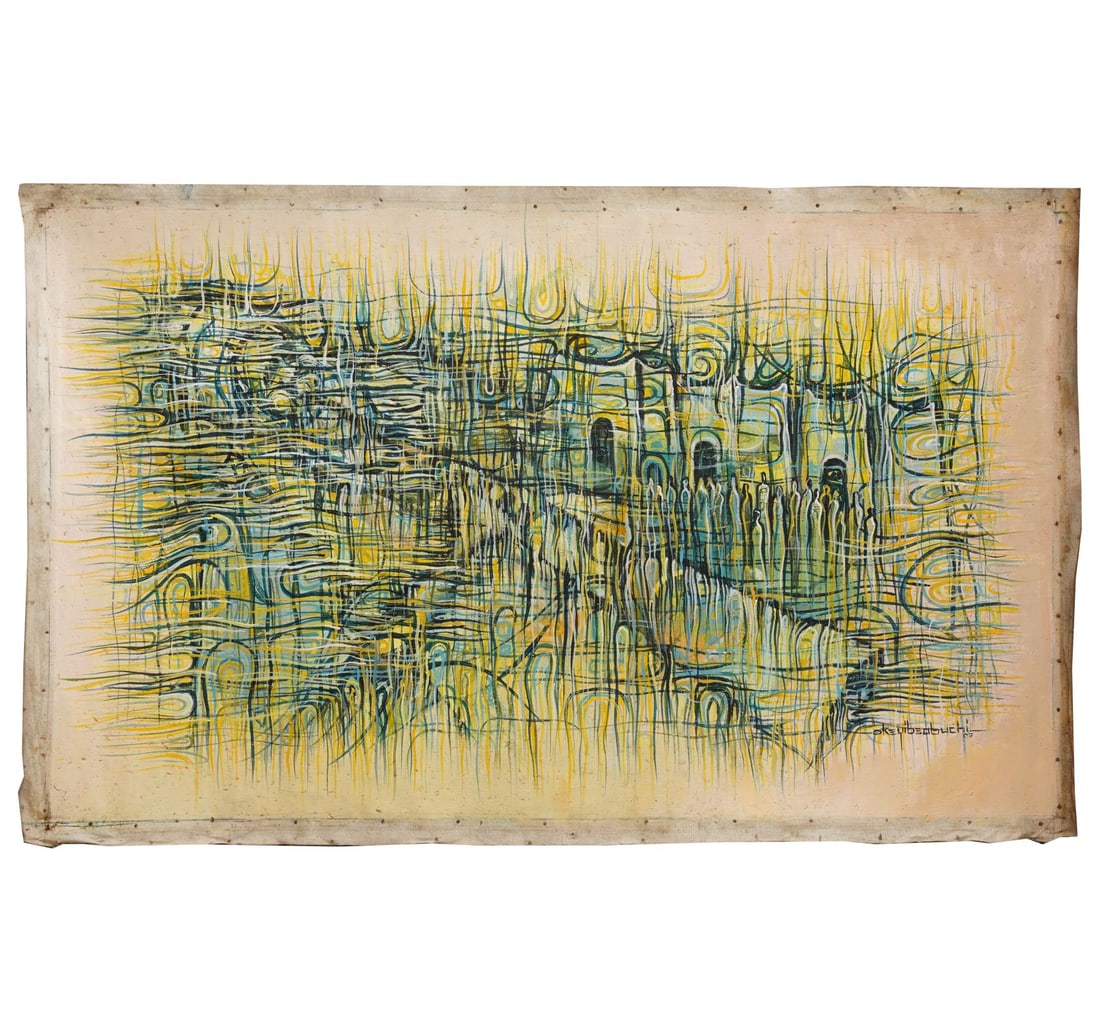 UNTITLED ACRYLIC ON CANVAS BY IBEABUCHI, OKEY - 3