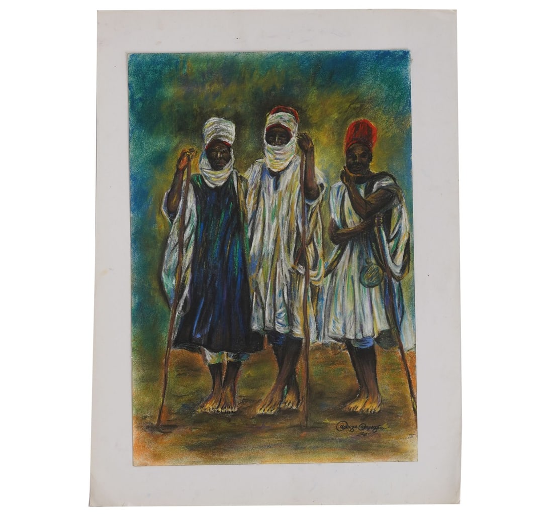 UNTITLED PASTEL & POSTER COLOUR ON PAPER - 3
