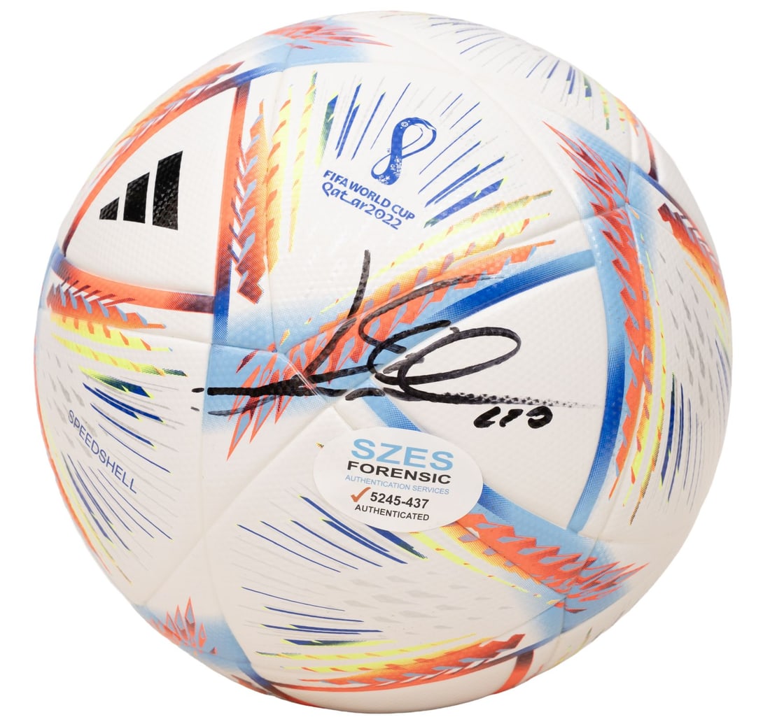 LIONEL MESSI'S AUTOGRAPHED AL RIHLA 2022 WORLD CUP OFFICIEAL FOOTBALL - 2