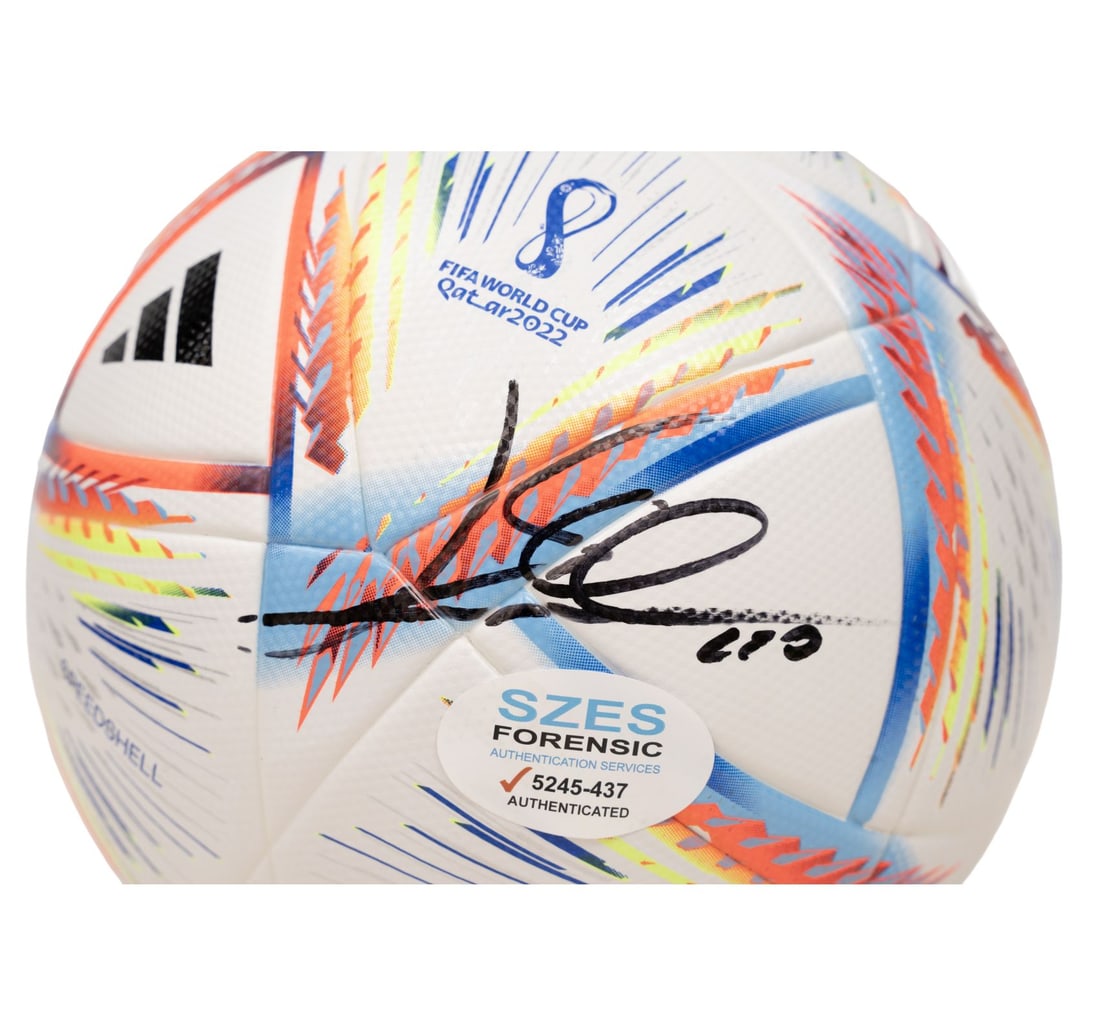 LIONEL MESSI'S AUTOGRAPHED AL RIHLA 2022 WORLD CUP OFFICIEAL FOOTBALL - 4