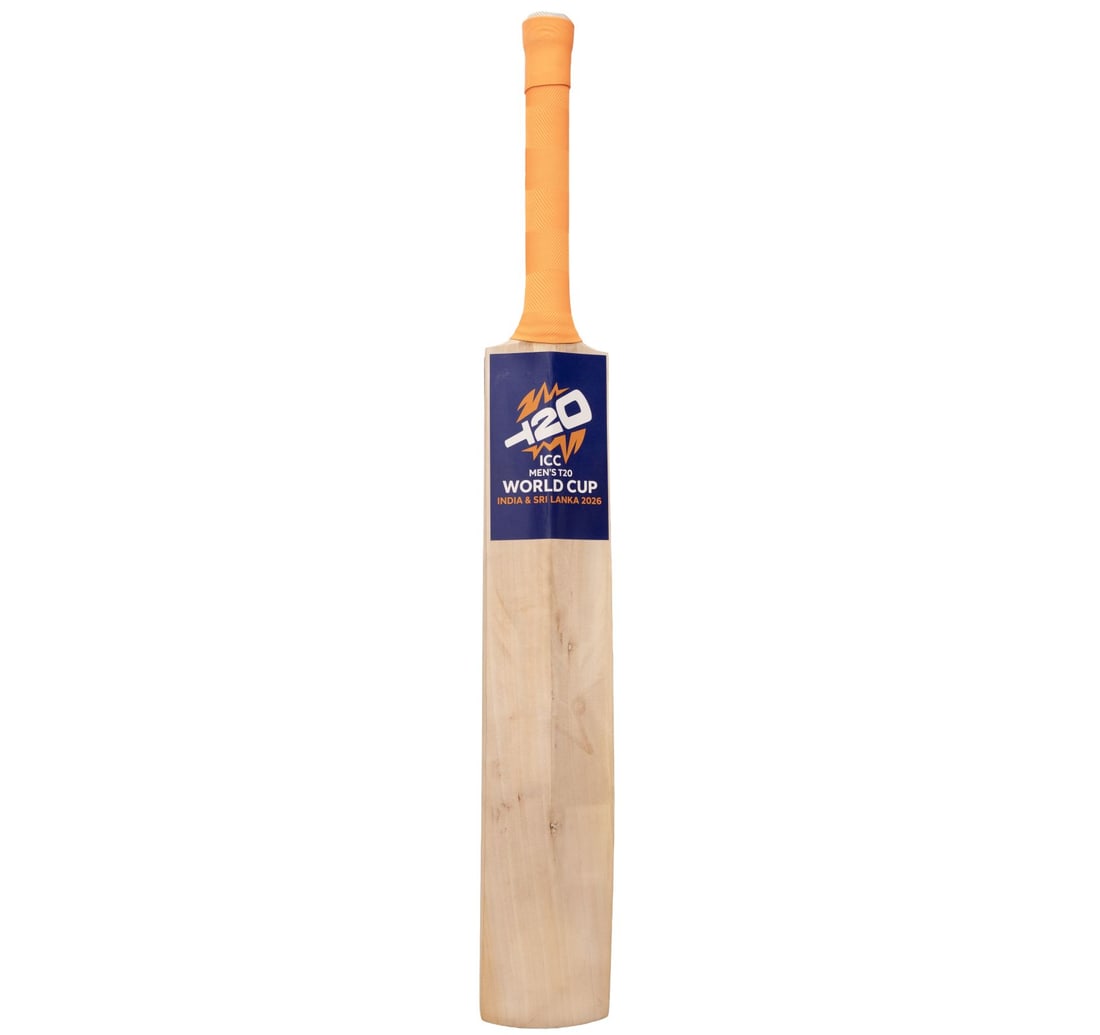 FULL-SIZE SIGNED CRICKET BAT BY THE WINNING INDIA TEAM OF ICC MEN'S T20 WORLD CUP - 3