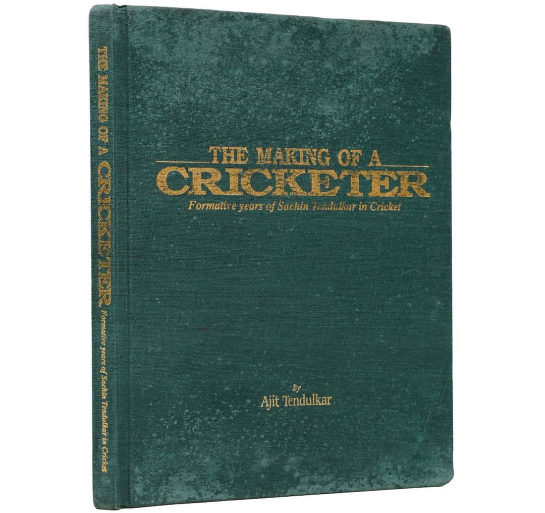 THE MAKING OF A CRICKETER SIGNED BY SACHIN TENDULKAR - 10