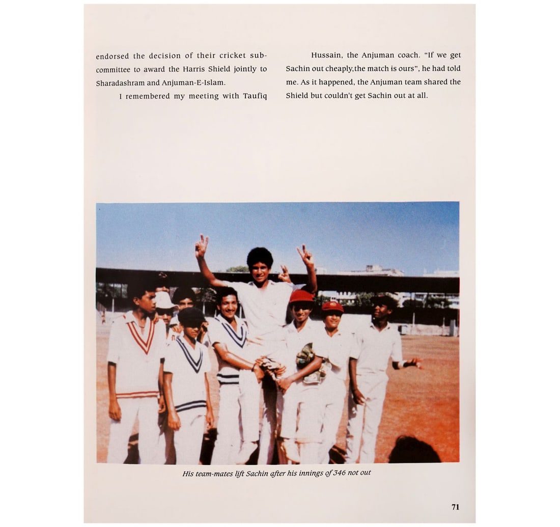 THE MAKING OF A CRICKETER SIGNED BY SACHIN TENDULKAR - 6