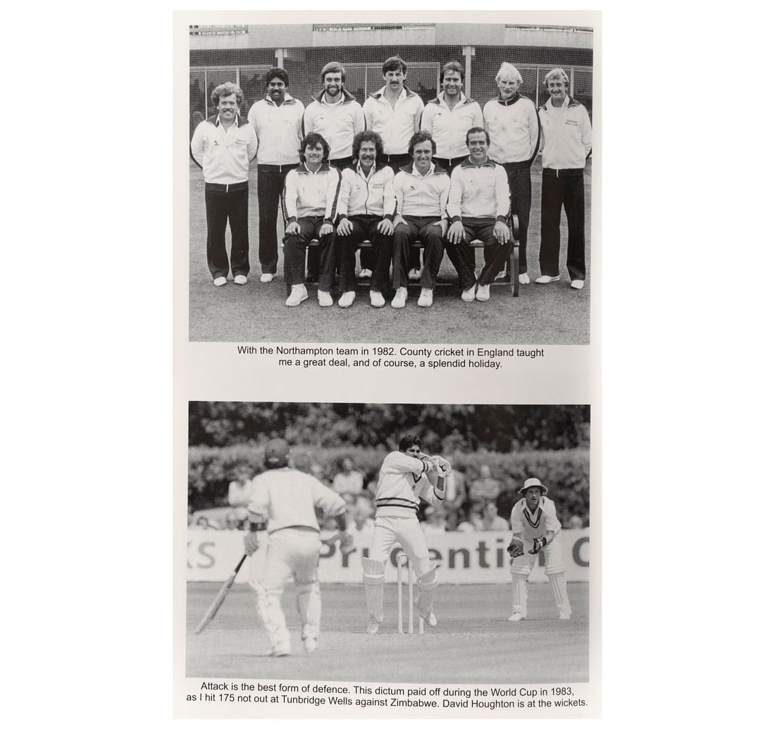 A SET OF TWO BOOKS TITLED (I) RICHARD HADLEE (II) STRAIGHT FROM THE HEART OF KAPIL DEV SIGNED - 14