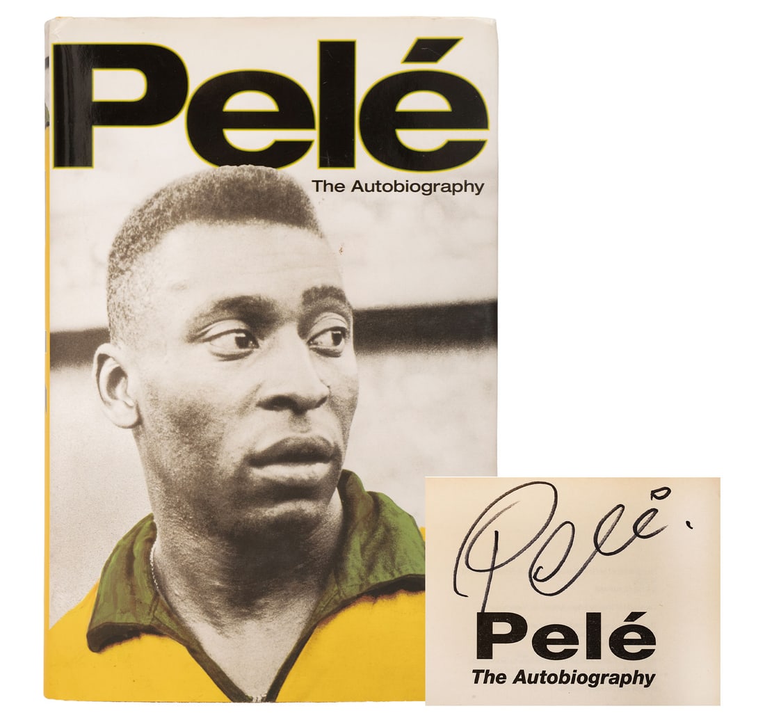 PELE THE AUTOGRAPHY SIGNED BY PELE: Size: 15.8 x 24 cm (6.2 x 9.4 Inches) Published by: Simon & Schuster. No. of Printed Pages: 357 Pages. Signed by the Pele on the title page in Black Marker PELE: THE AUTOBIOGRAPHY is an essential