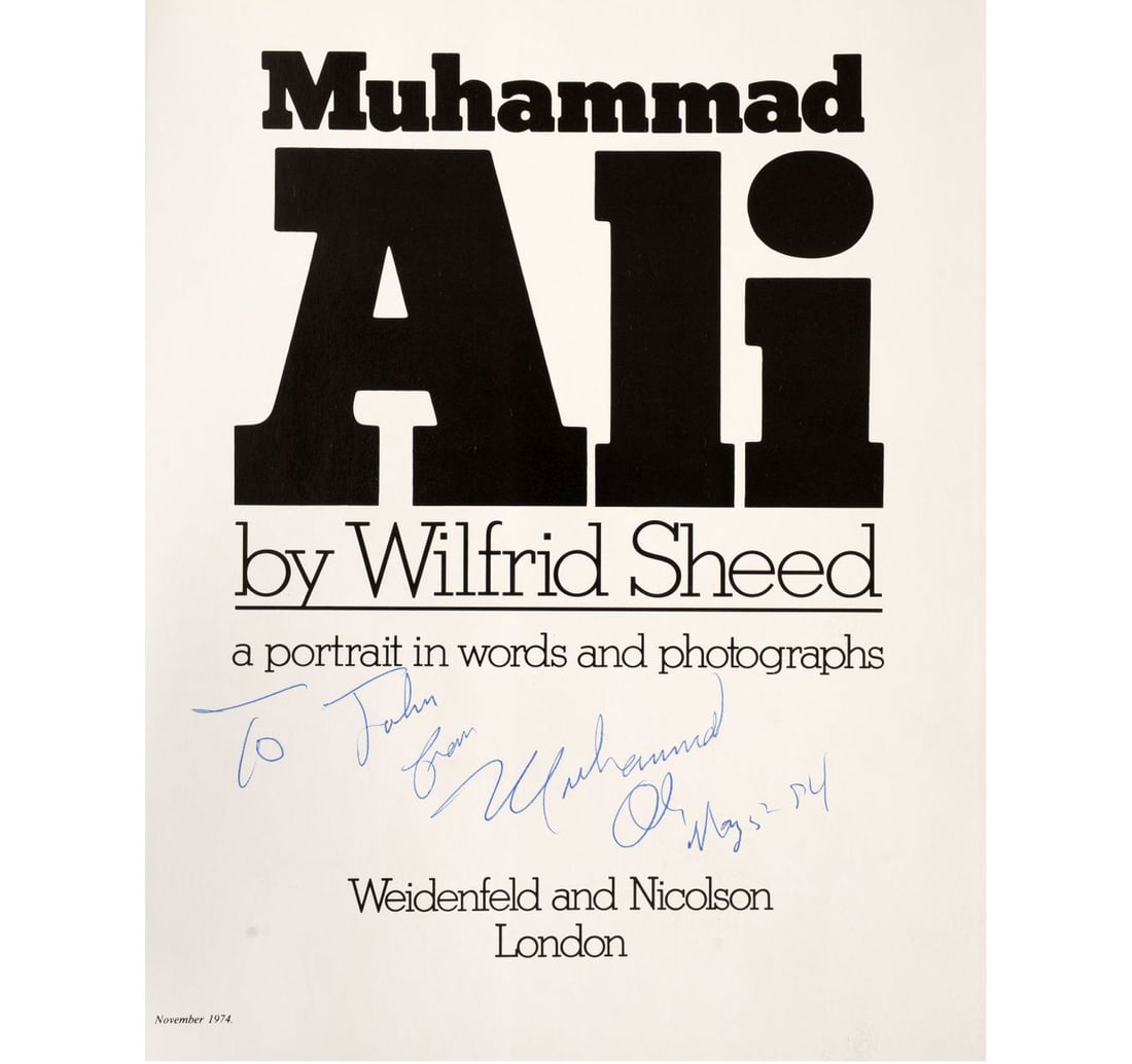 MUHAMMAD ALI SIGNED BOOK - 3