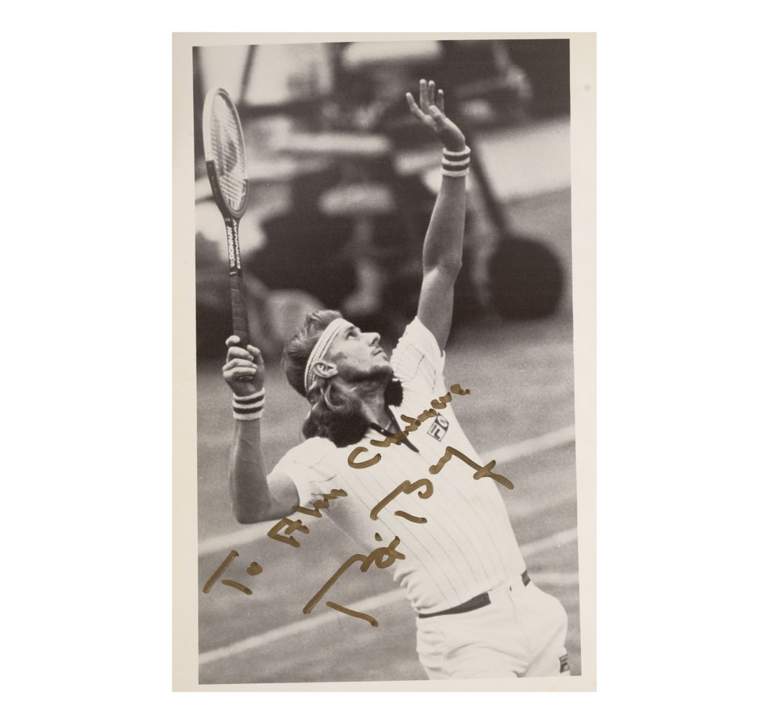 SIX SIGNED BOOKS OF WORLD FAMOUS TENIS PLAYERS AND A SIGNED PHOTOGRAPH OF PETE SAMPRAS - 10