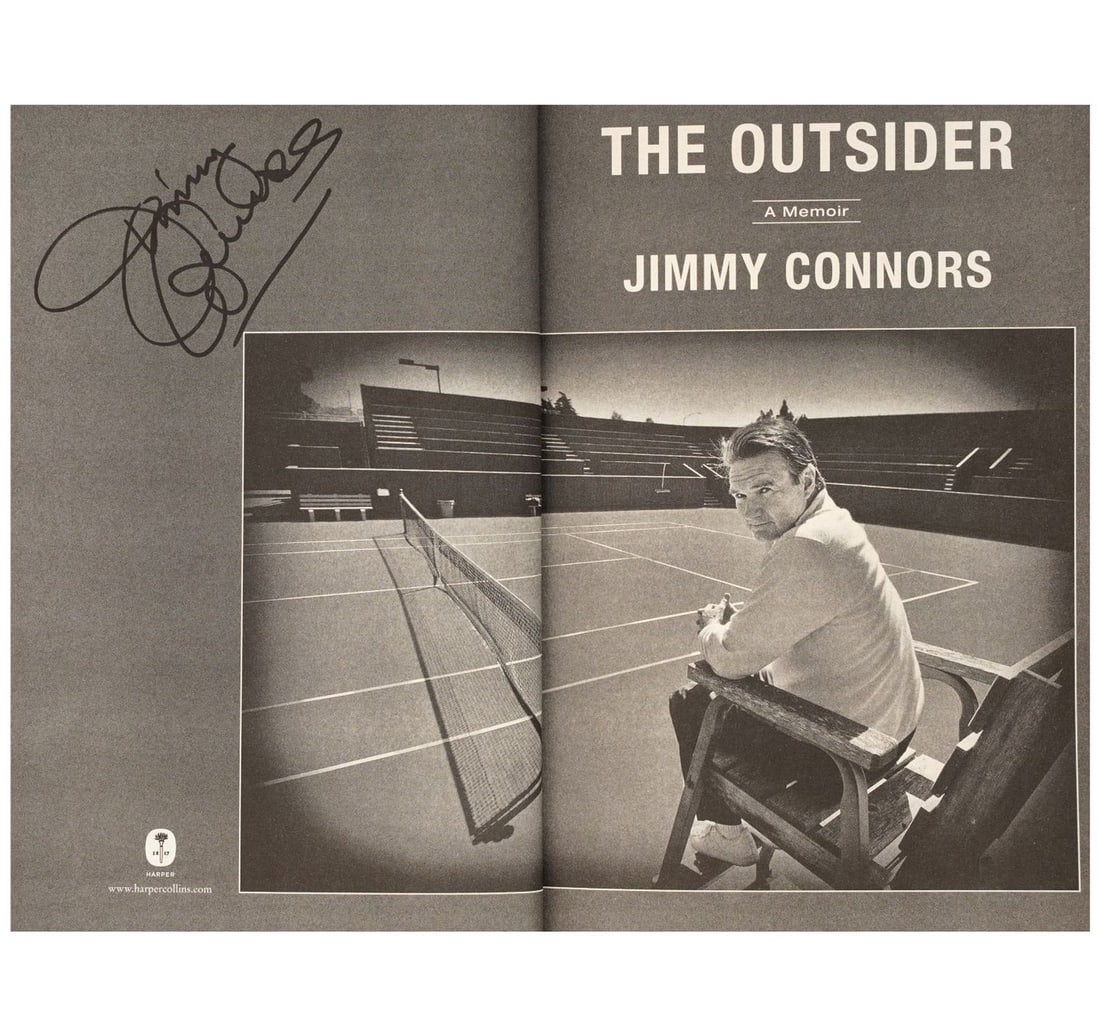 SIX SIGNED BOOKS OF WORLD FAMOUS TENIS PLAYERS AND A SIGNED PHOTOGRAPH OF PETE SAMPRAS - 12