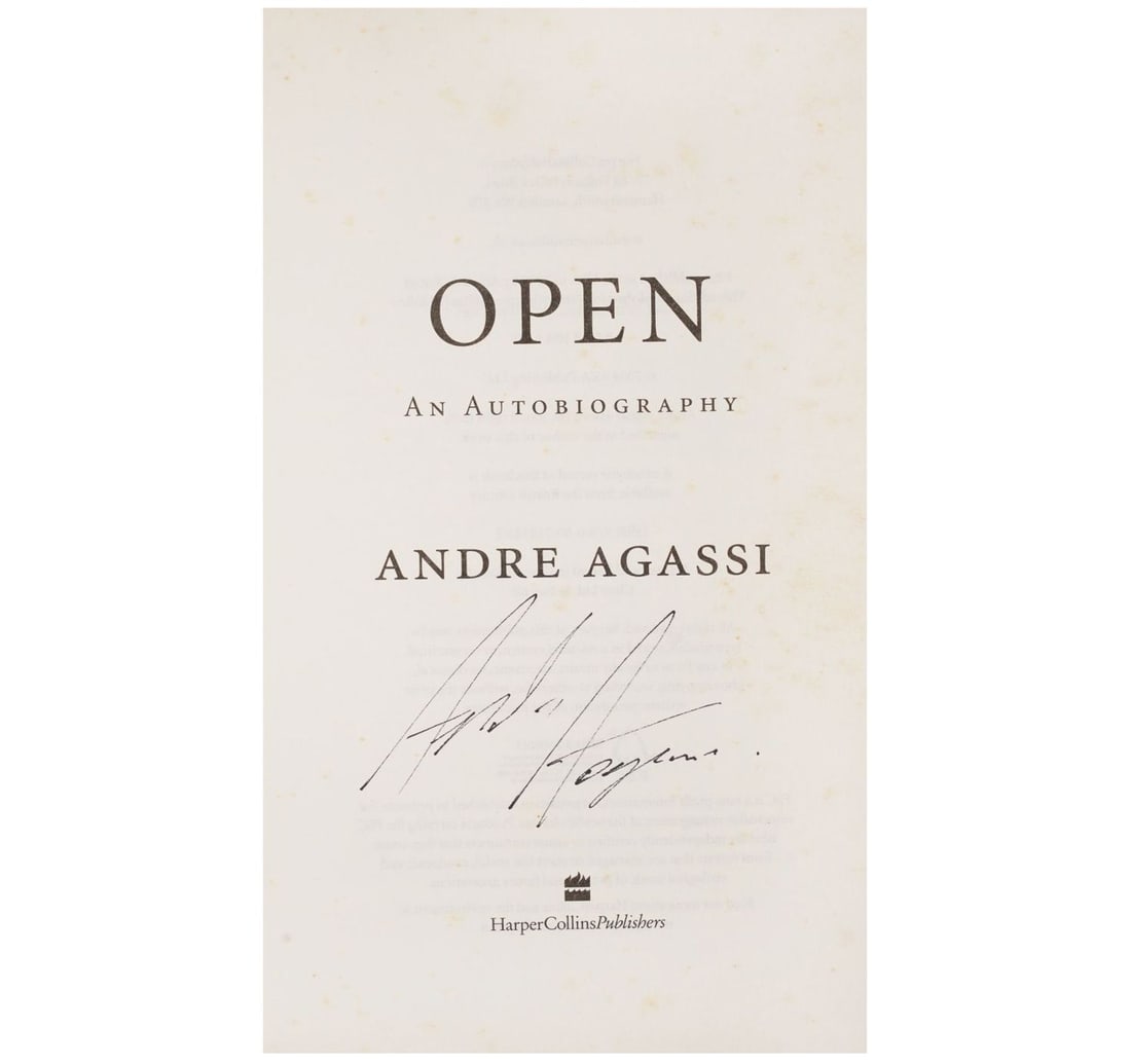 SIX SIGNED BOOKS OF WORLD FAMOUS TENIS PLAYERS AND A SIGNED PHOTOGRAPH OF PETE SAMPRAS - 14