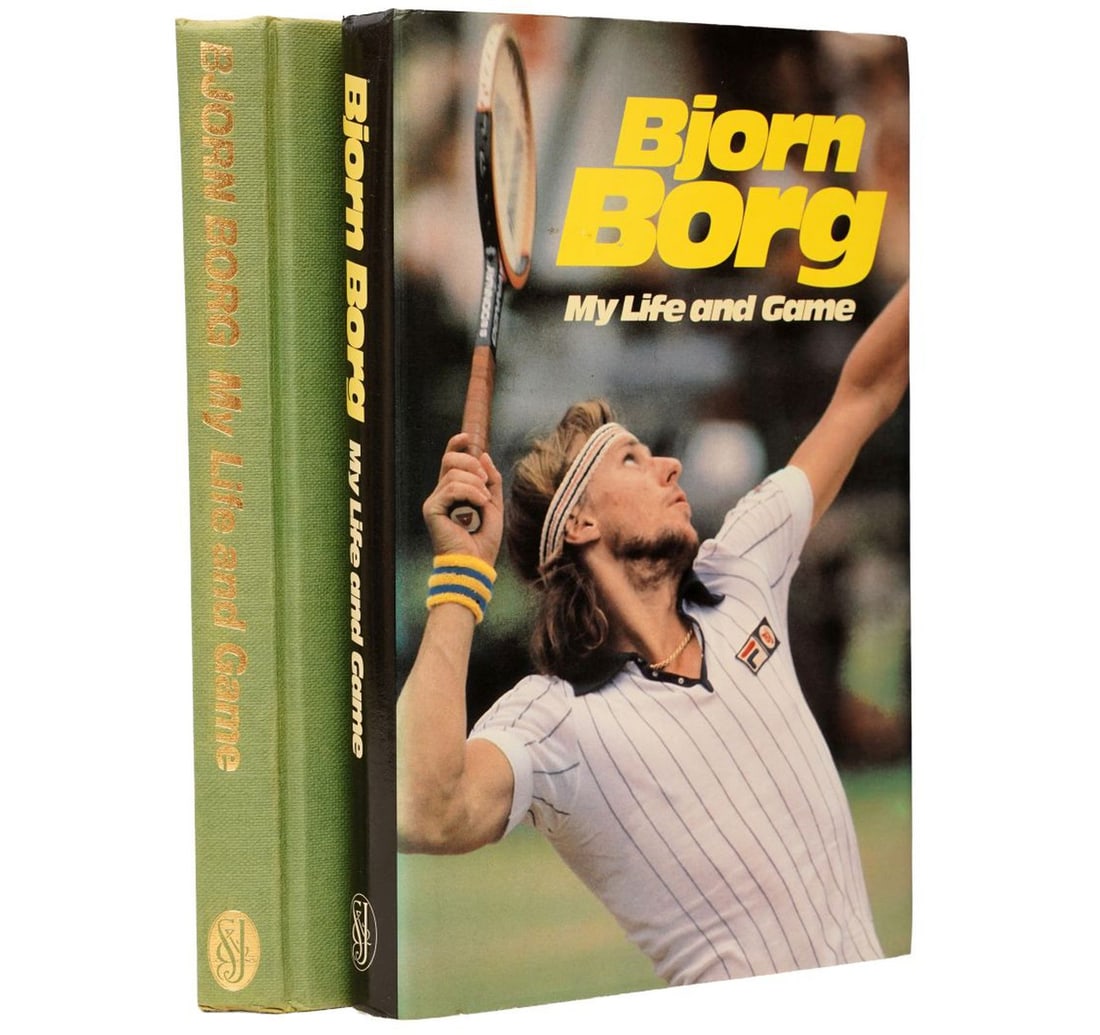 SIX SIGNED BOOKS OF WORLD FAMOUS TENIS PLAYERS AND A SIGNED PHOTOGRAPH OF PETE SAMPRAS - 8