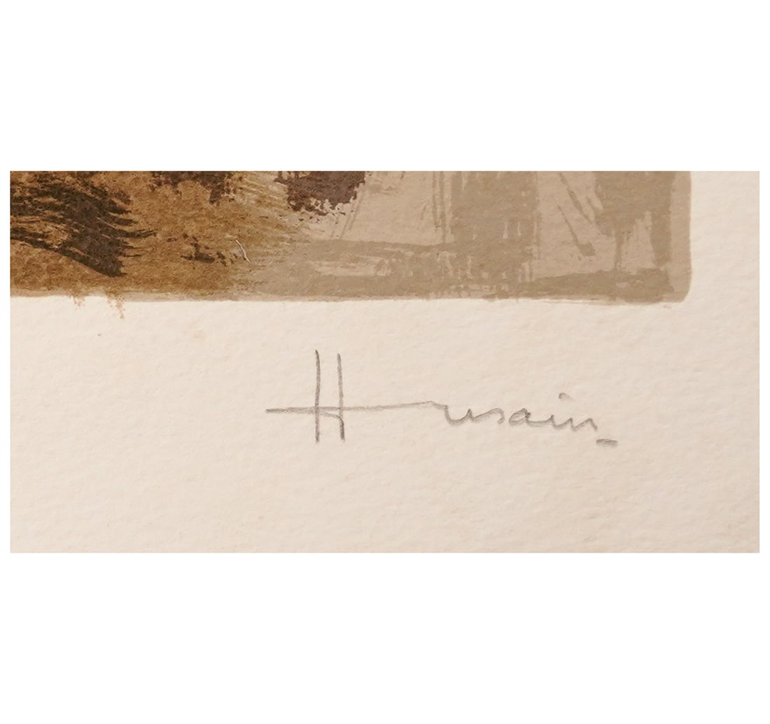SIGNED SERIGRAPH, 94TH FROM A LIMITED EDITION OF 125 BY M.F. HUSAIN - 2