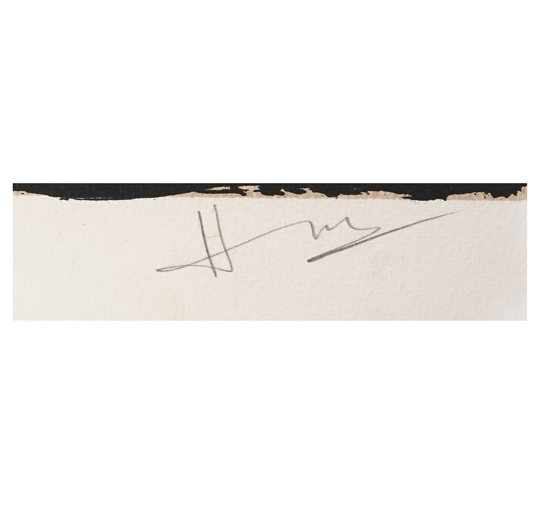 SIGNED SERIGRAPH, 74TH FROM A LIMITED EDITION OF 125 BY M.F. HUSAIN - 2