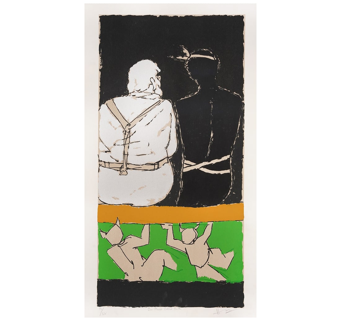 SIGNED SERIGRAPH, 74TH FROM A LIMITED EDITION OF 125 BY M.F. HUSAIN - 3