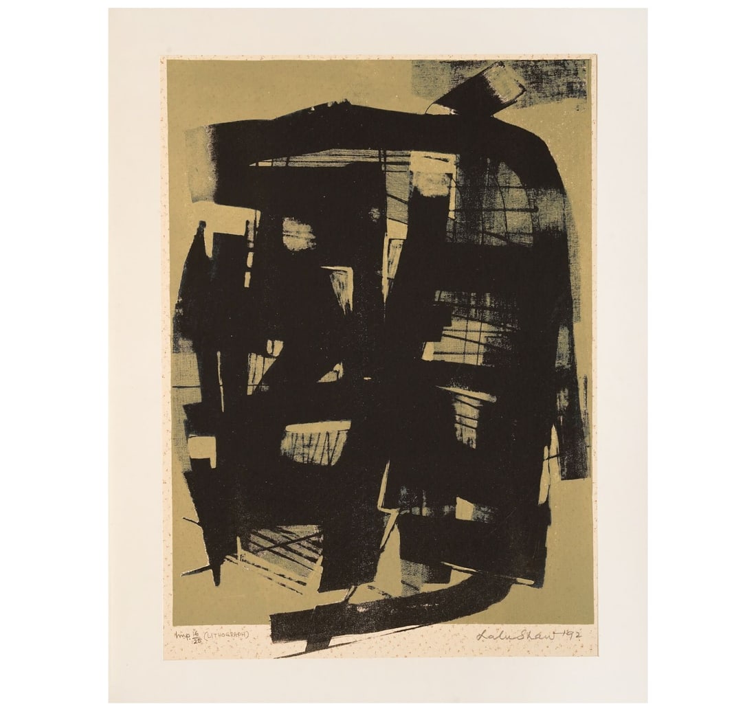 SIGNED LITHOGRAPH, 16TH FROM A LIMITED EDITION OF 25 BY LALU SHAW - 3