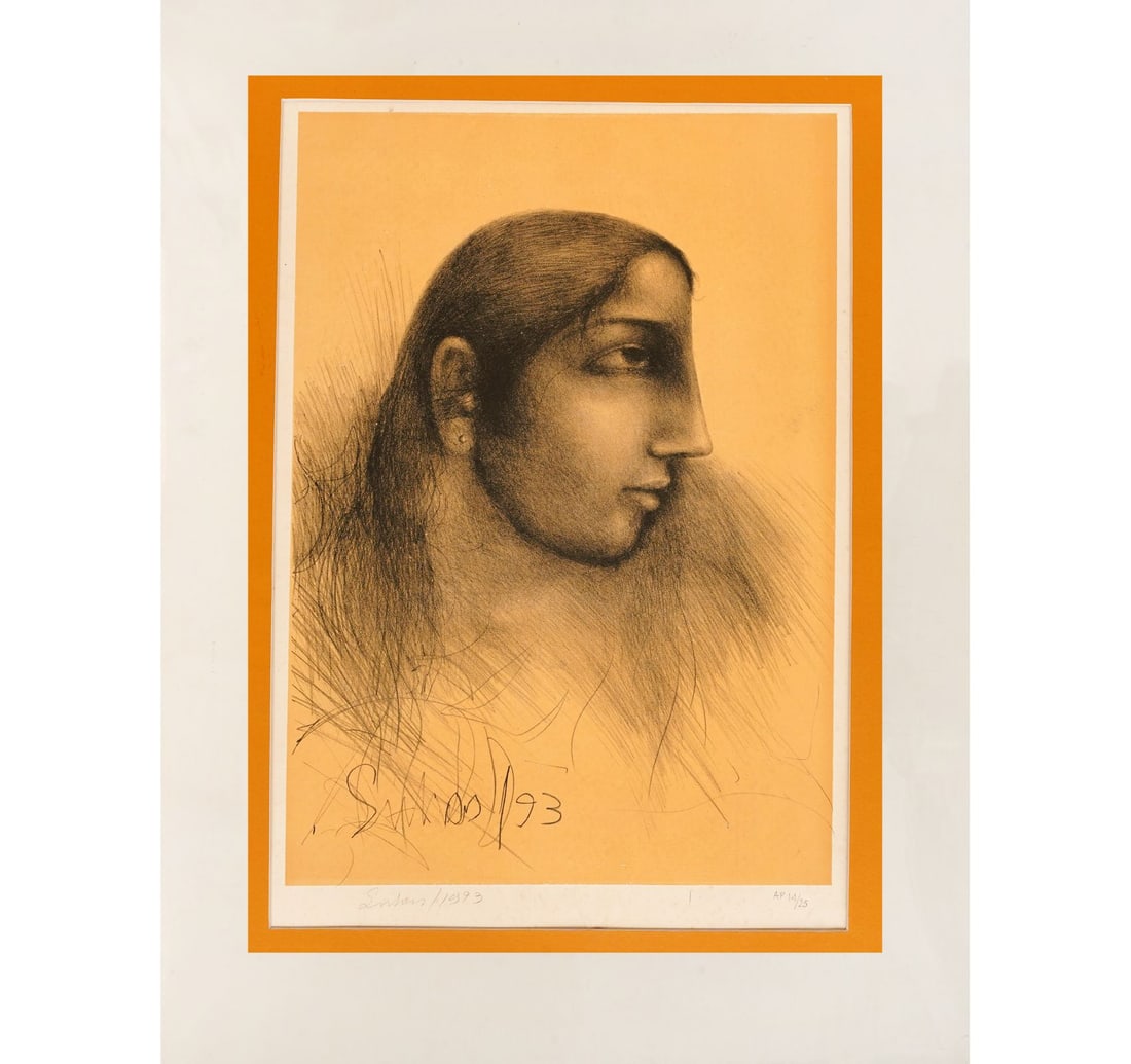 SIGNED LITHOGRAPH, 14TH FROM A LIMITED ARTIST'S PROOF OF 25 BY SUHAS ROY - 3
