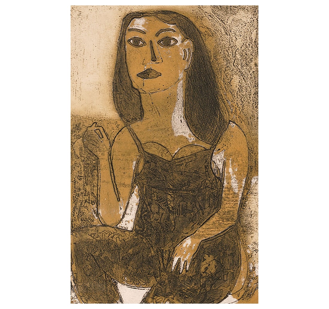 SIGNED ETCHING, 17TH FROM A LIMITED ARTIST'S PROOF OF 25 BY REDDY, D.L.N: Size: 30.2 x 48.5 cm (11.8 x 19 Inches) Sheet Size: 44.7 x 61 cm (17.5 x 24 Inches) Mount Size: 54.3 x 69 cm (21.3 x 27.1 Inches) Signed and dated 'dln Reddy '96' (lower right), and inscribed ' AP 17/