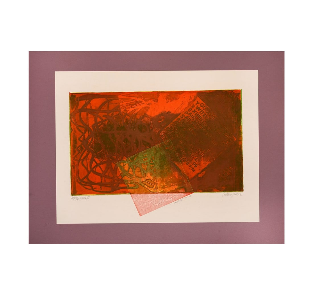 SIGNED LITHOGRAPH, 16TH FROM A LIMITED ARTIST'S PROOF OF 25 BY SHUKLA SEN PODDAR - 3