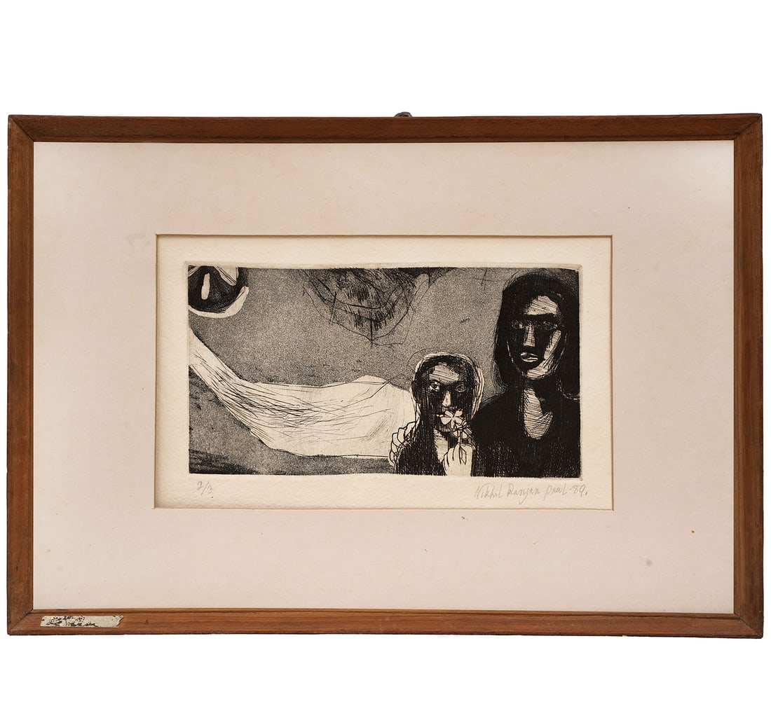 SIGNED ETCHING, 2ND FROM A LIMITED EDITION OF 3 BY PAUL, NIKHIL RANJAN - 3