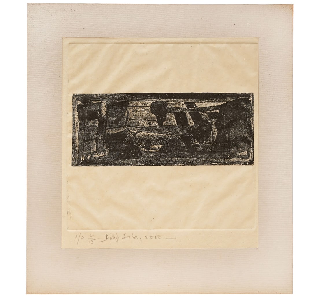 SIGNED ETCHING, 2ND FROM 15 ARTIST'S PROOF BY SAHA, DILIP - 4