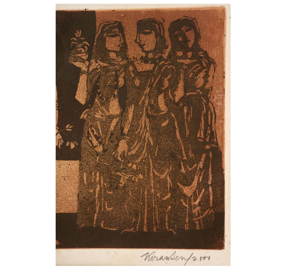 SIGNED ETCHING, 1ST FROM 12 ARTIST'S PROOF BY SEN, KIRAN - 6