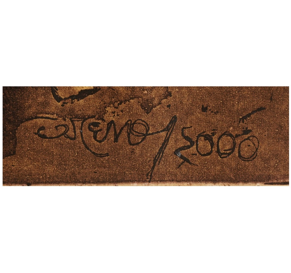 SIGNED ETCHING, 1ST FROM 2 ARTIST'S PROOF BY GHOSH, TAPAN - 2