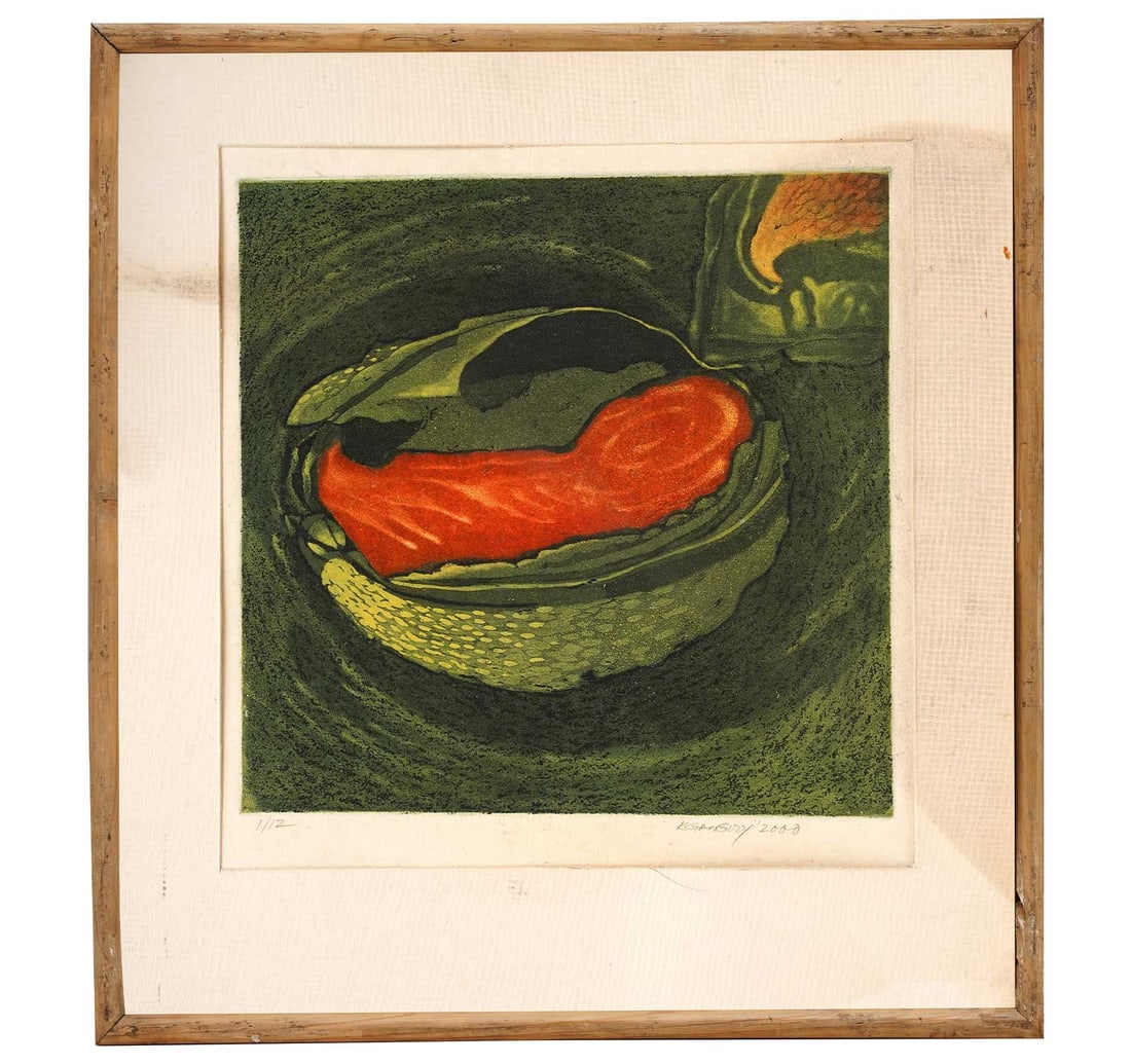 SIGNED ETCHING, 1ST FROM A LIMITED EDITION 0F 12 BY RAJ, K. GANGI - 3