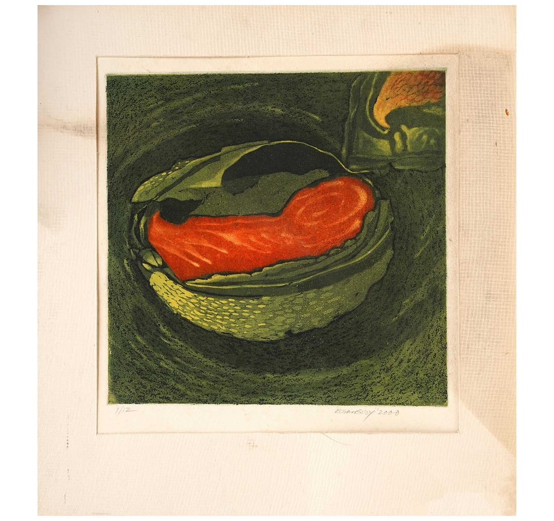 SIGNED ETCHING, 1ST FROM A LIMITED EDITION 0F 12 BY RAJ, K. GANGI - 4
