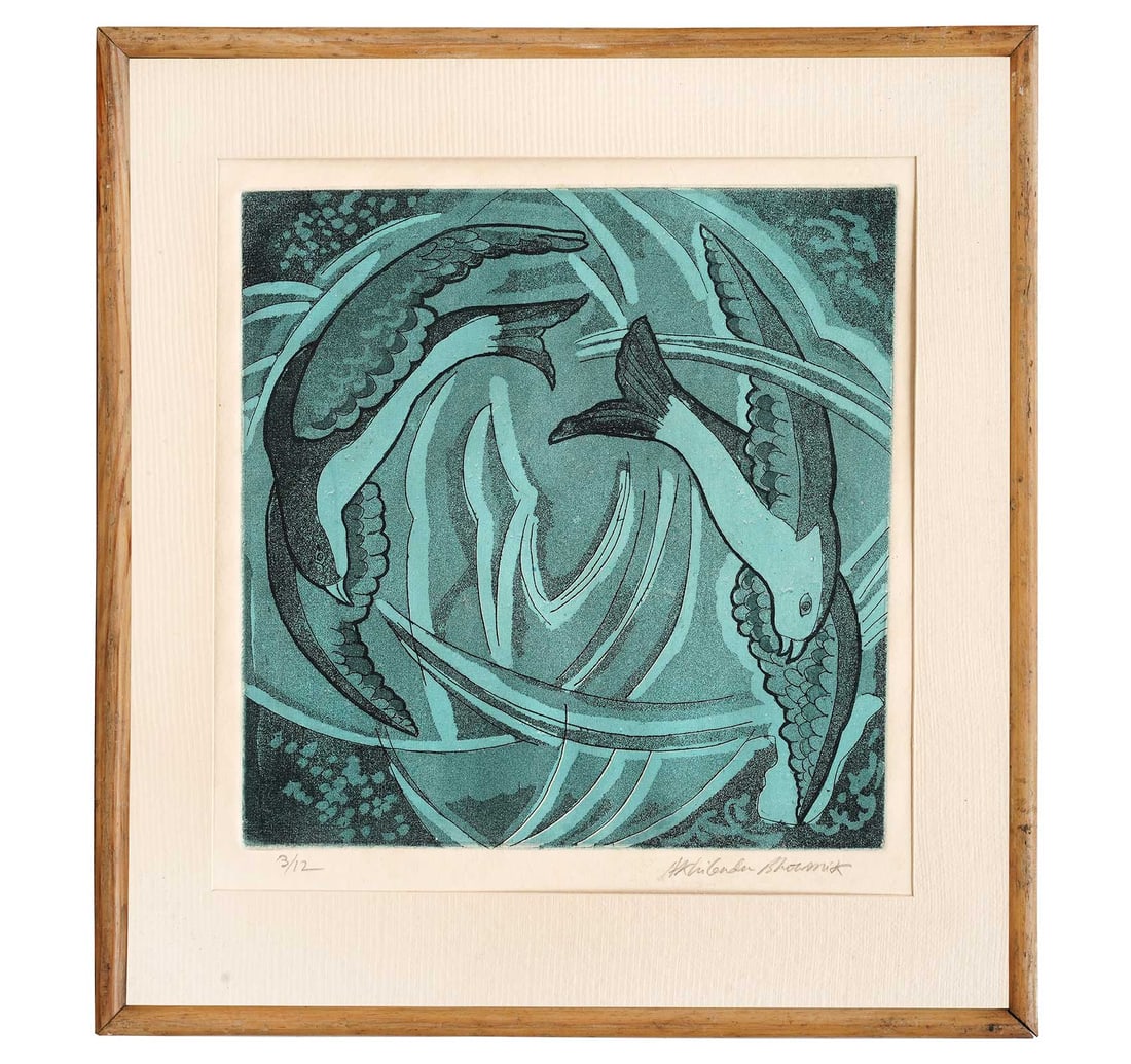 SIGNED ETCHING, 3RD FROM A LIMITED EDITION 0F 12 BY BHOMICK, AKHILENDER - 3