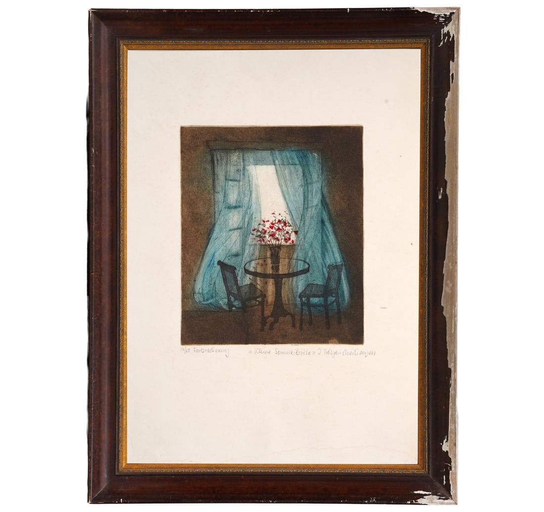 SIGNED ETCHING, 17TH FROM A LIMITED EDITION 0F 60 BY CHRISTIANSEN, INGE HELSPER - 2