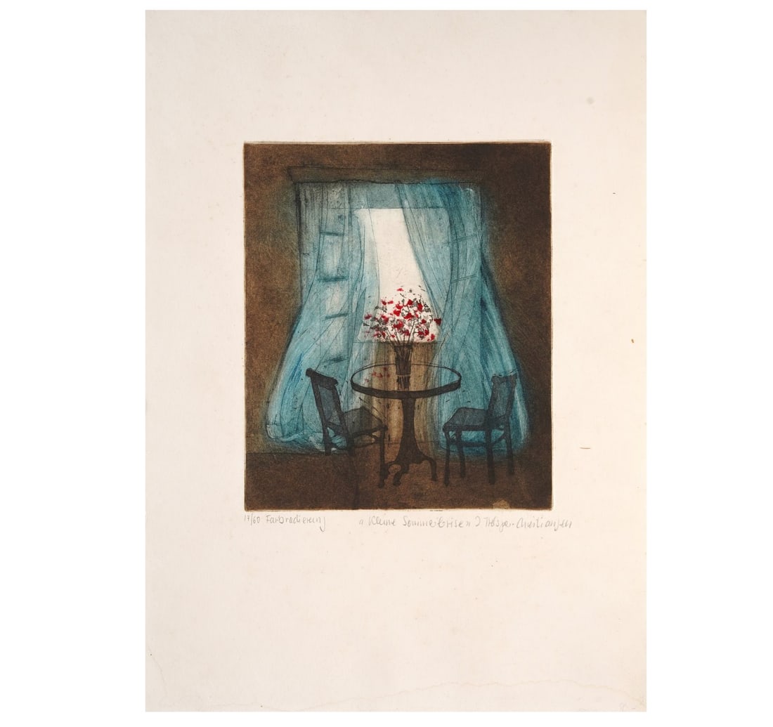 SIGNED ETCHING, 17TH FROM A LIMITED EDITION 0F 60 BY CHRISTIANSEN, INGE HELSPER - 3