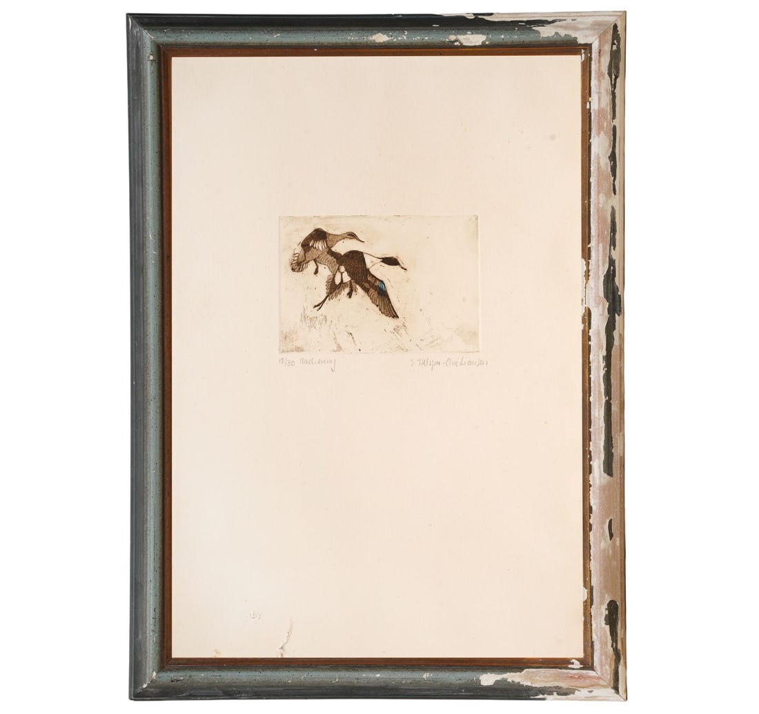 SIGNED ETCHING, 18TH FROM A LIMITED EDITION 0F 30 BY INGE HELSPER CHRISTIANSEN - 2