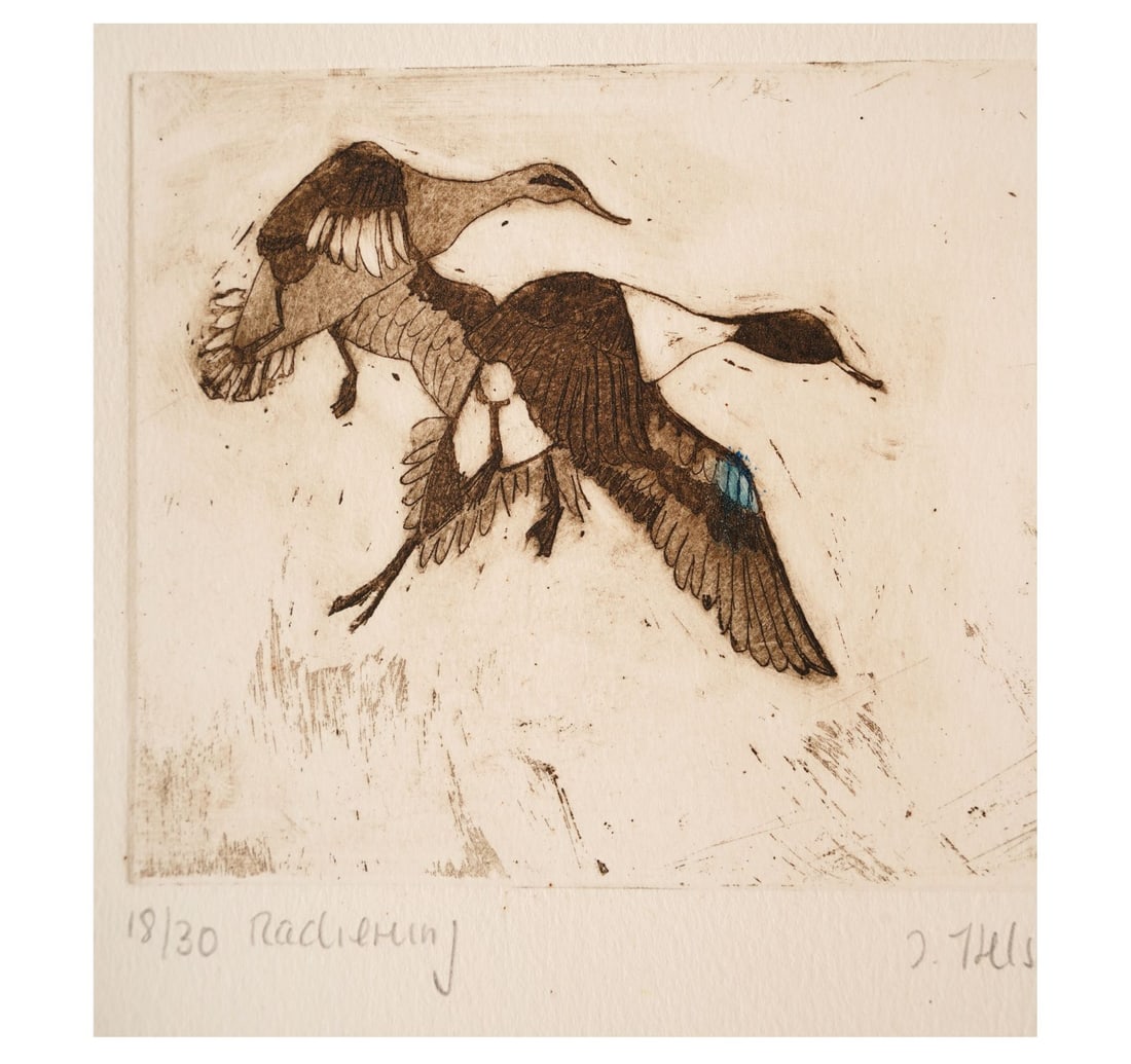 SIGNED ETCHING, 18TH FROM A LIMITED EDITION 0F 30 BY INGE HELSPER CHRISTIANSEN - 3