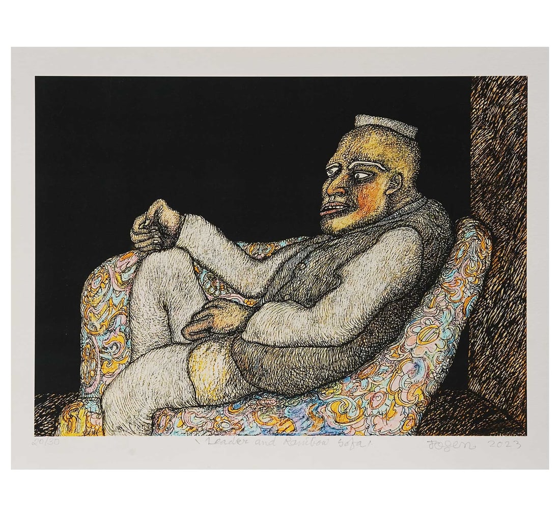 SIGNED GICLEE PRINT, 2OTH FROM A LIMITED EDITION OF 30 BY JOGEN CHOWDHURY - 2