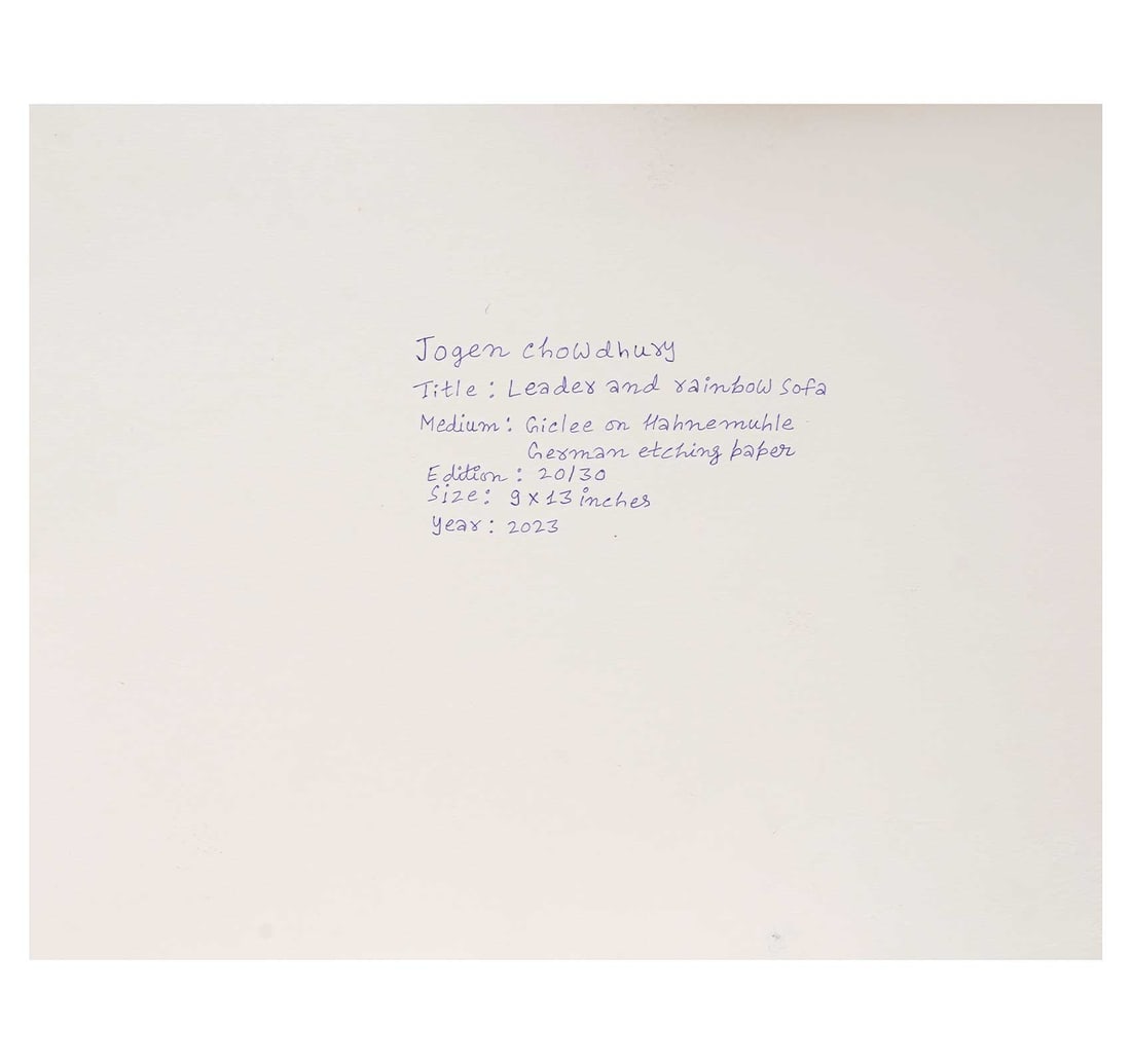 SIGNED GICLEE PRINT, 2OTH FROM A LIMITED EDITION OF 30 BY JOGEN CHOWDHURY - 3