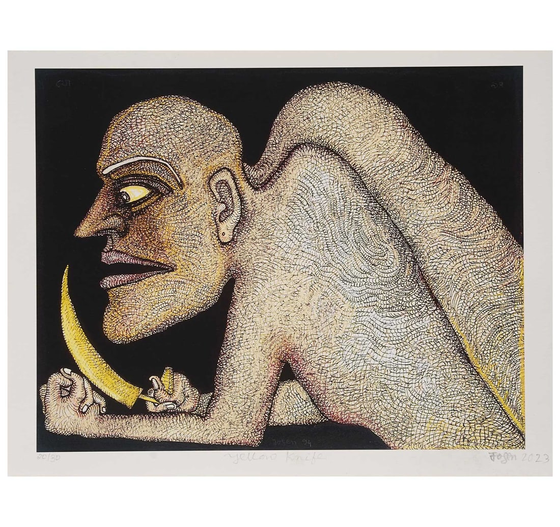 SIGNED GICLEE PRINT, 2OTH FROM A LIMITED EDITION OF 30 BY CHOWDHERY, JOGEN - 2