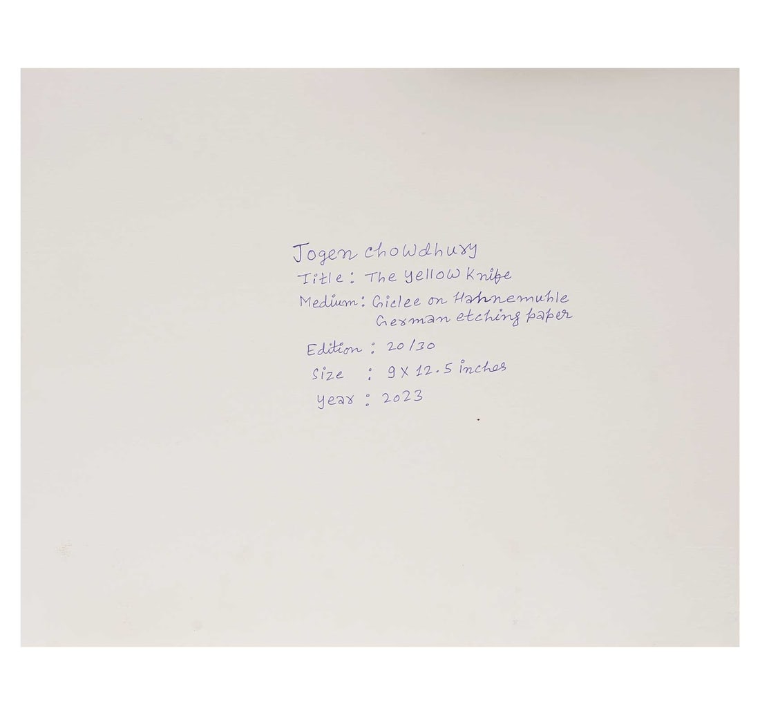 SIGNED GICLEE PRINT, 2OTH FROM A LIMITED EDITION OF 30 BY CHOWDHERY, JOGEN - 3