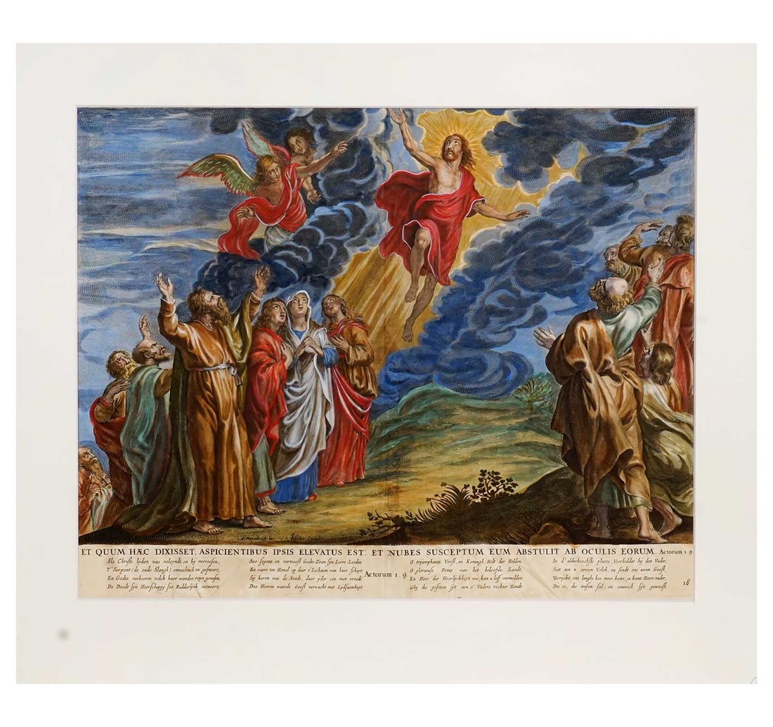 ET QUUM HAEC DIXISSET, ASPICIENTIBUS IPSIS, ELEVATUS EST, ET NUBES SUSCEPTUM EUM ABSTULIT AB OCULIS - 2