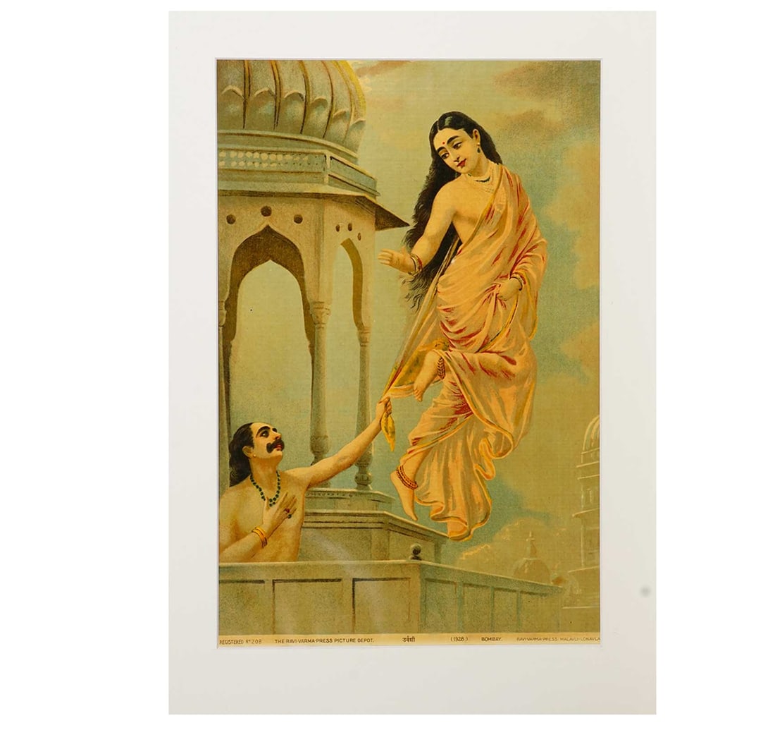 RAJA RAVI VARMA OLEOGRAPH: URVASHI - 2