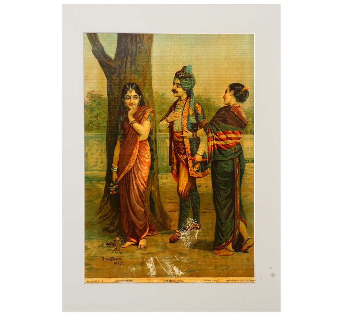 RAJA RAVI VARMA OLEOGRAPH: MADALASA RUTUDHVAJ - 2