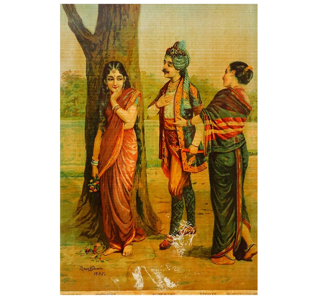 RAJA RAVI VARMA OLEOGRAPH: MADALASA RUTUDHVAJ - 3