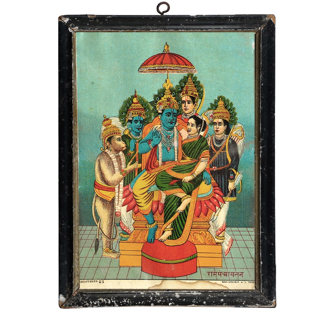 RAJA RAVI VARMA OLEOGRAPH: SET OF FIVE PRINTS - 4