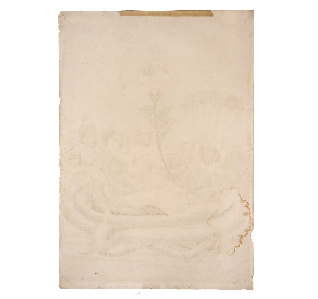 OLEOGRAPH ON PAPER: SHESH SHAI - 3