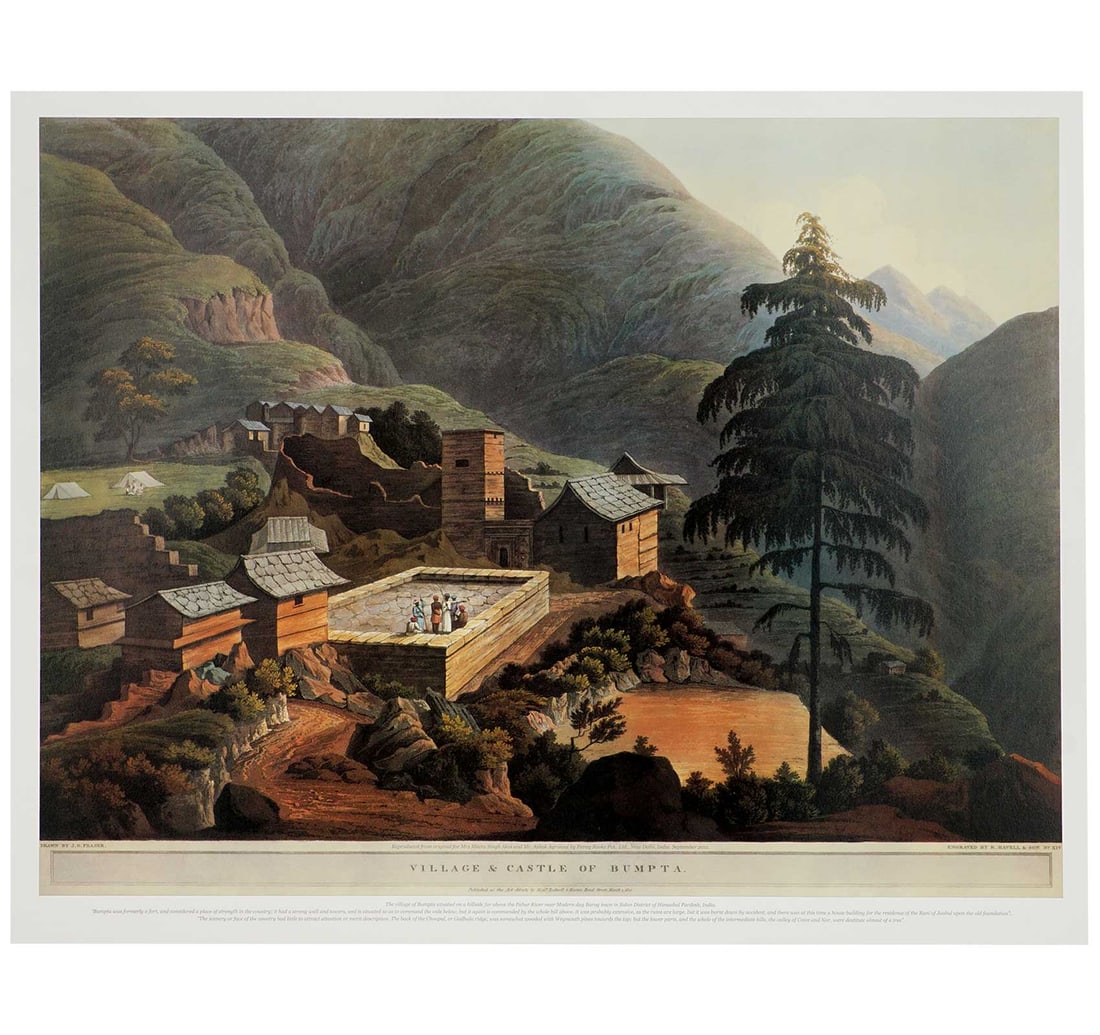 REPRINT BY JAMES BAILLIE FRASER: VILLAGE & CASTLE OF BUMPTA - 2