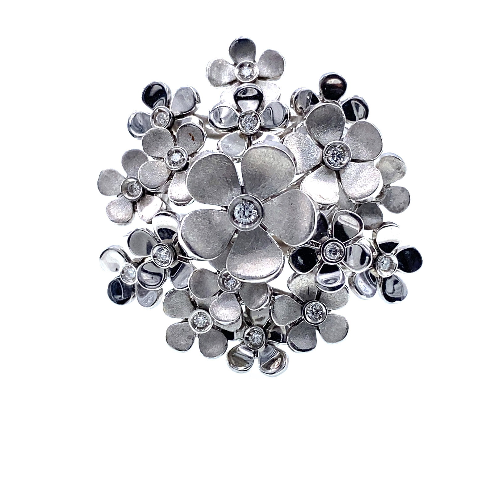 Natan Diamonds 18k Gold flower Ring (1 of 5)