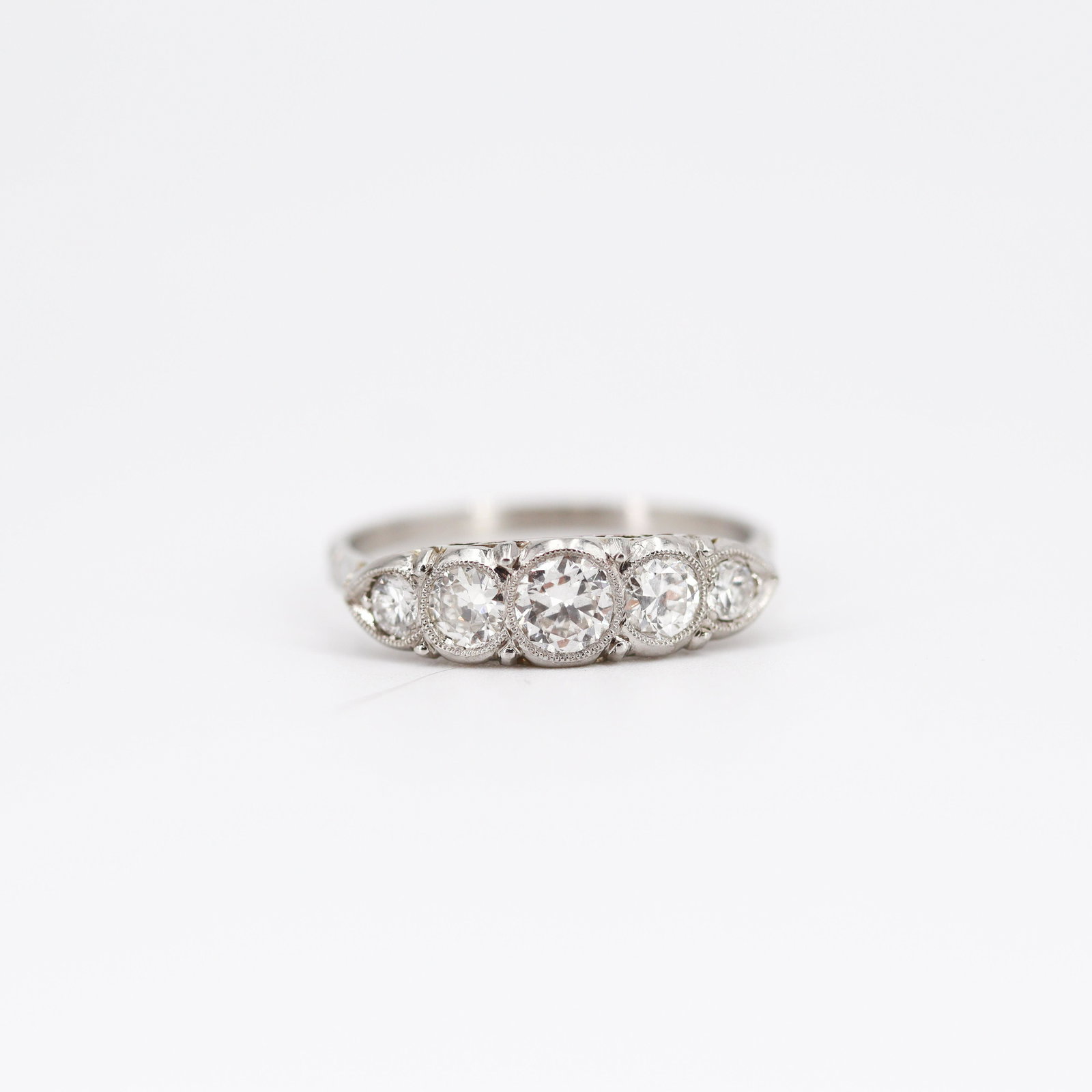 1.10ctw Diamonds & Platinum Ring (1 of 4)