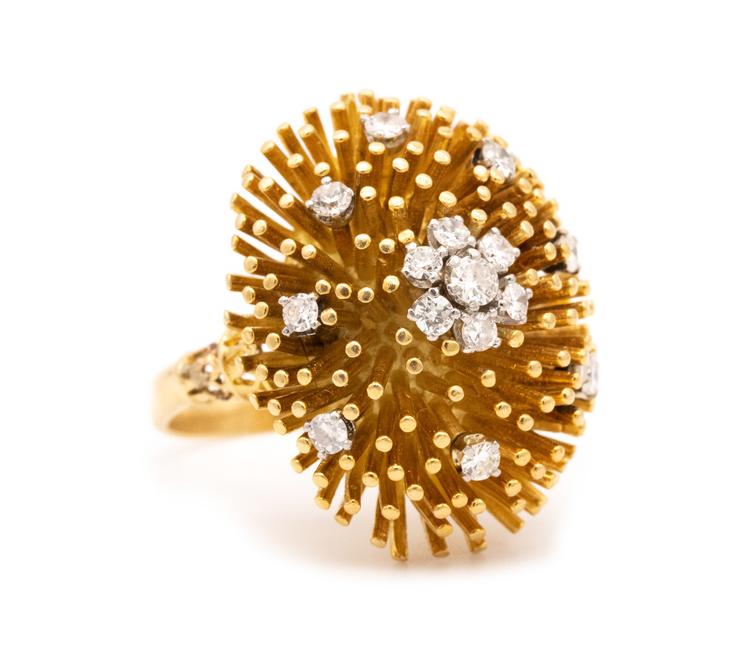 Diamonds & 18k Gold Cocktail Ring (1 of 5)
