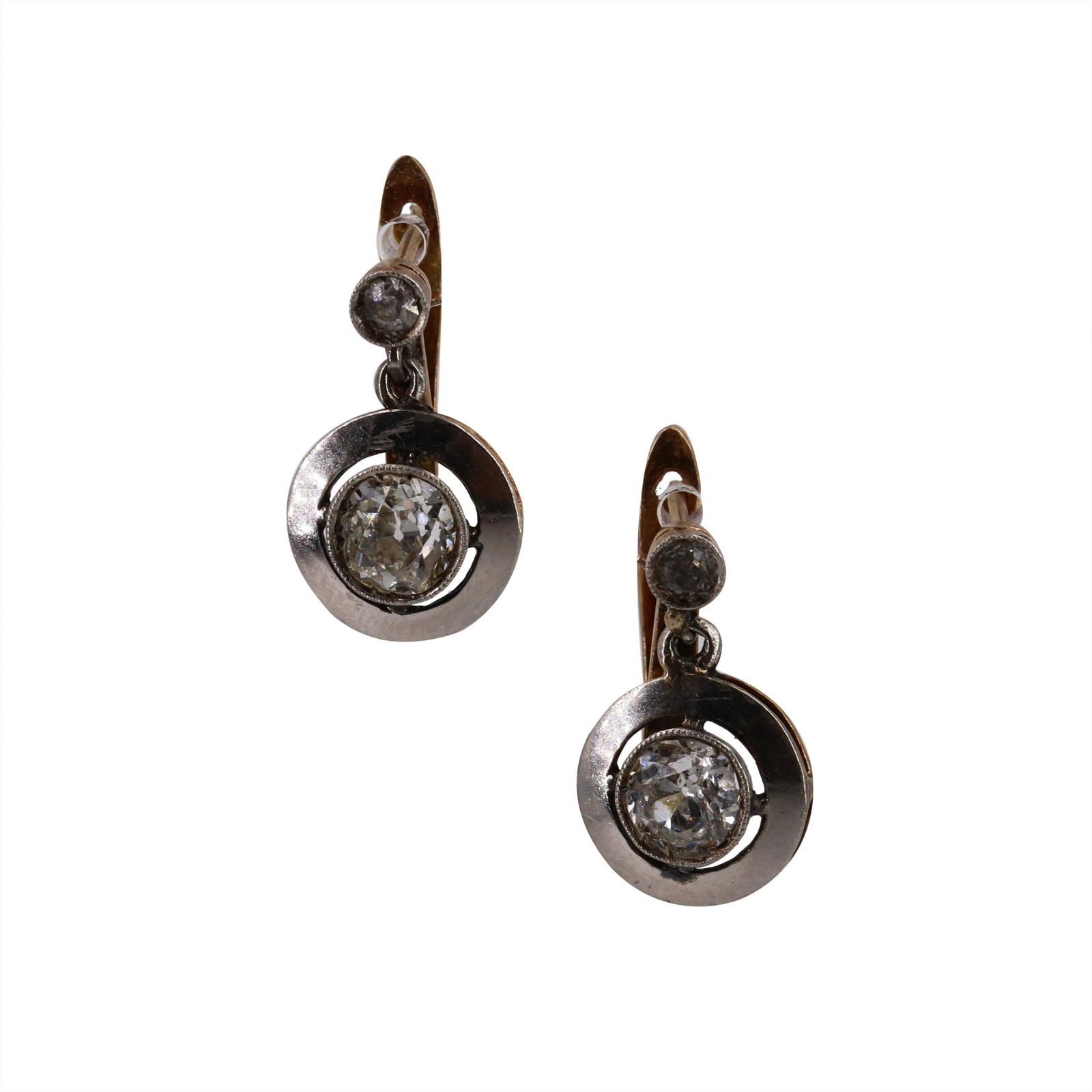 1.60ctw Diamonds & 18k Gold Earrings (1 of 3)