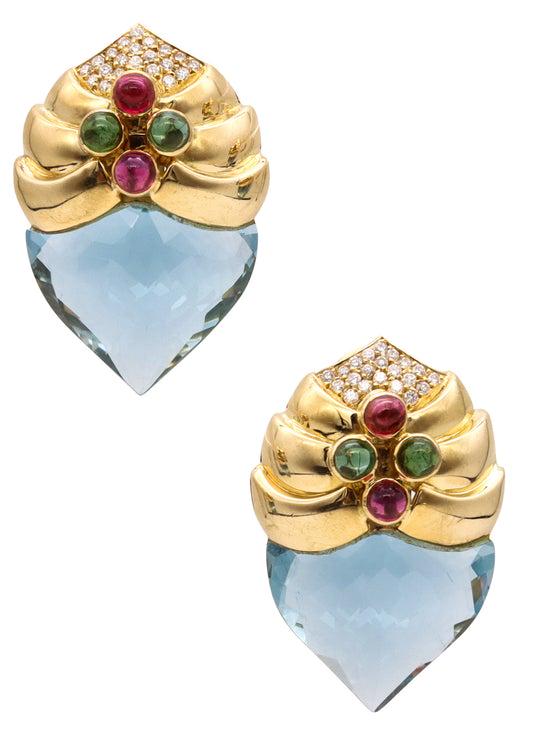 Baten 37.3 Cts in diamonds & gemstones 18k Gold (1 of 4)