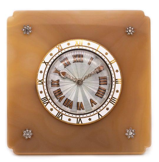 Cartier Paris Art deco agate & diamonds 18k gold desk (1 of 6)