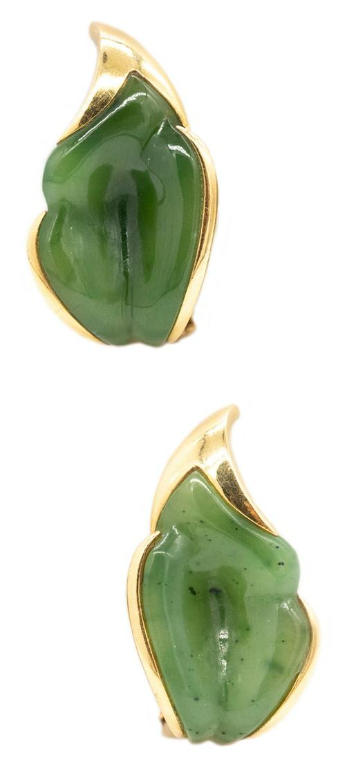 Tiffany & Co. Elsa Peretti 18k gold & nephrite (1 of 6)